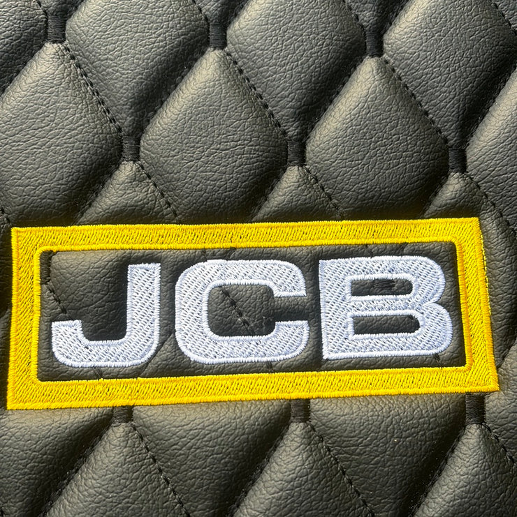 JCB full leatherette icon mat